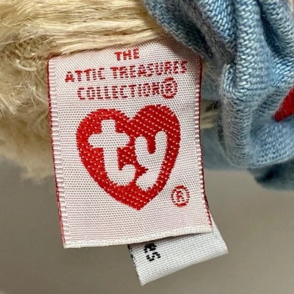 Vintage Ty Attic Treasures Logan Canada Jointed Teddy Bear Plush 2000 w/Tags - Picture 11 of 12